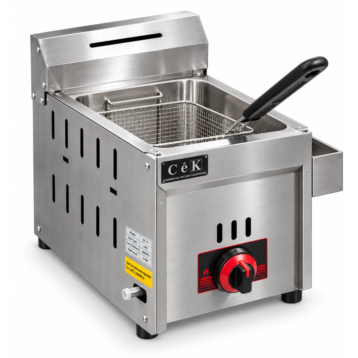 Commercial Gas Fryer 6 L
